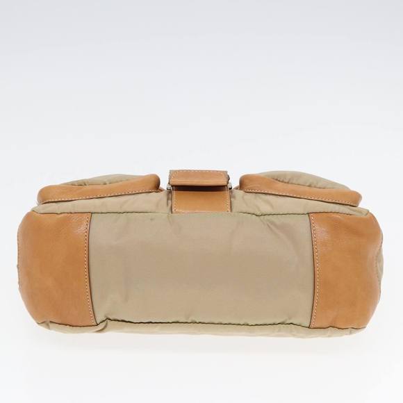 PRADA Shoulder Bag Nylon Leather Beige Auth bs16409 - Picture 6 of 16